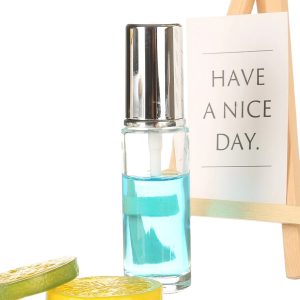 Cylinder Glass Perfume Bottle With Lotion Pump Sprayer
