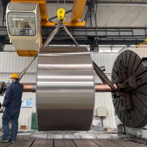 Electrode-posited copper foil titanium cathode drum