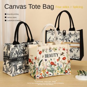 OEM ODM Sublimation Blank Canvas Hand Bag