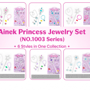 Ainek Princess Jewelry Toy Set for Kids (NO.1003 Series) – Pretend Play Dress-Up Accessories