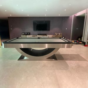 Modern Luxury Customized 8ft Pool Table and Billiard Solid Wood Table with Natural Slate Slab and High Speed Table Cloth