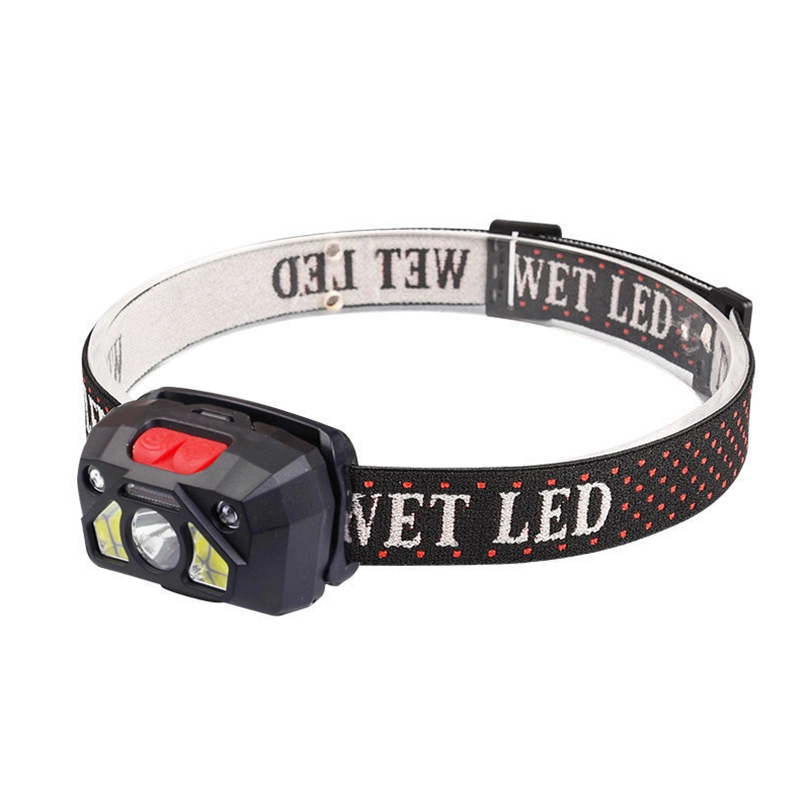 Rechargeable Sensor Head Lamp With Red Light