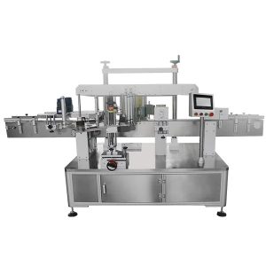 Square bottle labeling machine