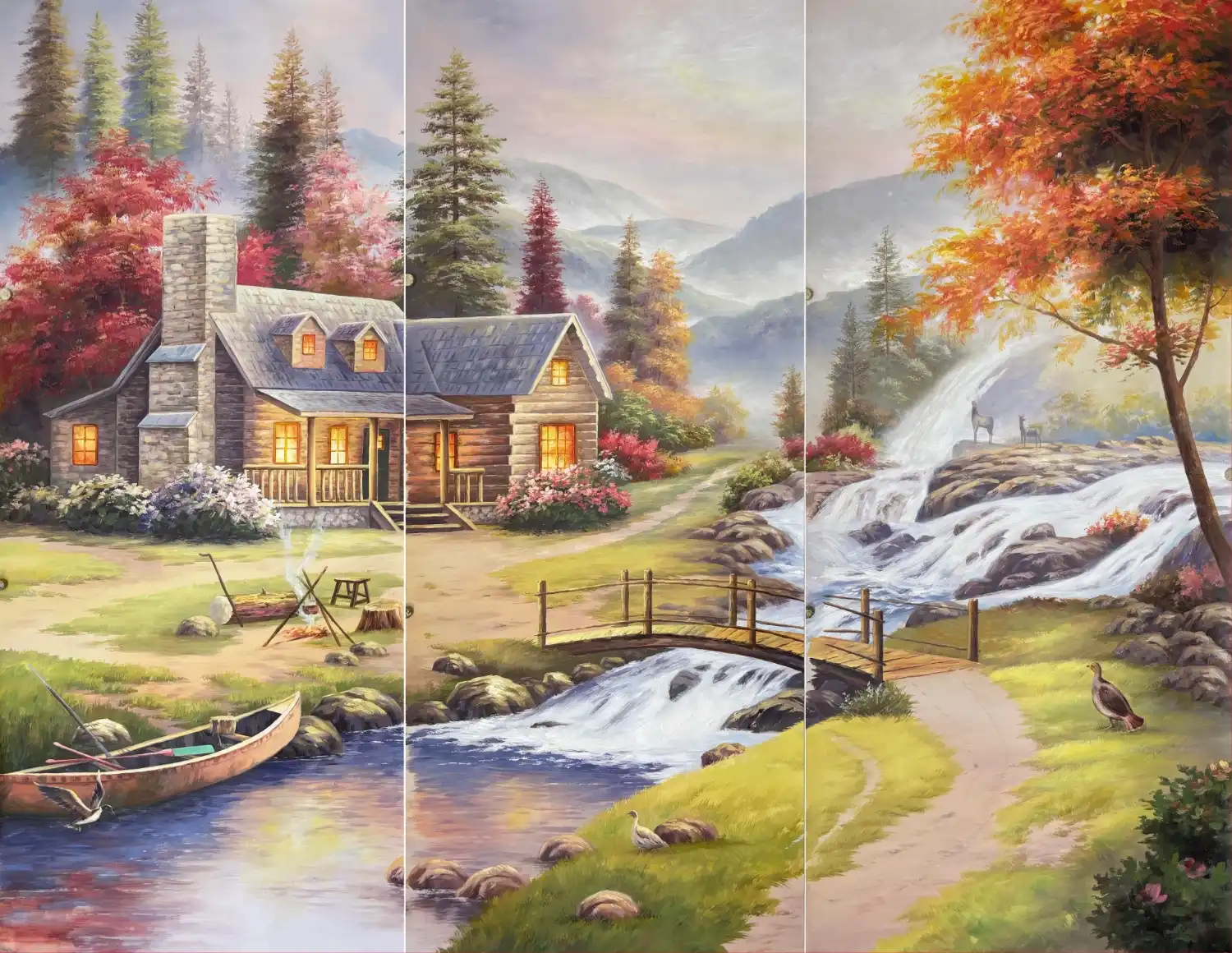 Custom Landscape Mural on Scenic Paper