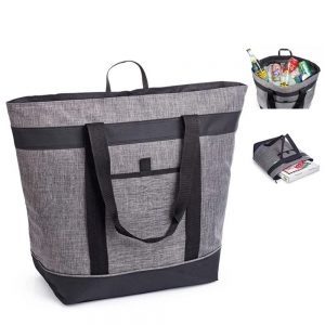 Foldable Large Capacity Insulated Cooler Tote Bag