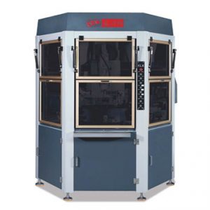 KLK-ZS2 High-Speed 2 Colors 6 Stations Rotary Screen Printer with CCD Positioning & Full Servo System - Automatic Printing Machine for Glass & Cosmetic Bottles