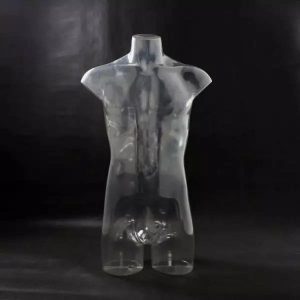 Male Straight-Laced Transparent Mannequin – PC Material for Retail Display