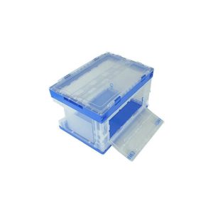 ZJXS5336335CBK front open plastic foldable storage box with lid