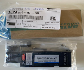 ATLAS COPCO 1624641058 SOLENOID VALVE FOR AIR TREATMENT EQUIPMENT